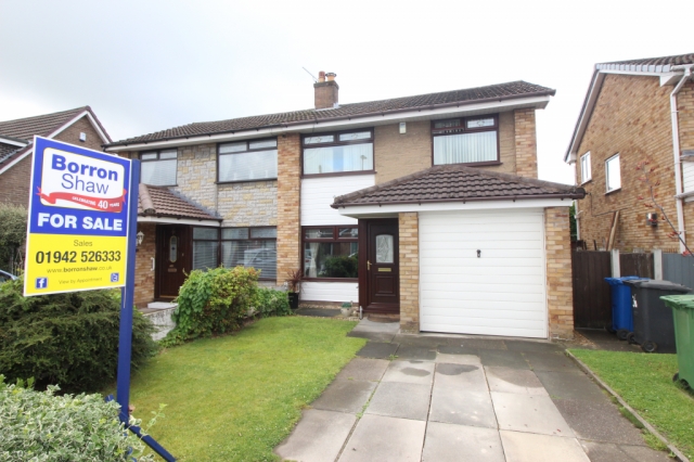 3 Bedroom Semi-Detached House, Cambourne Drive, Hindley Green, Wigan