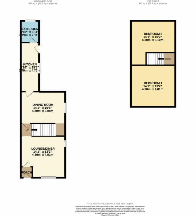 2 Bedroom Terraced House, St James Road, Orrell, Wigan WN5 8SS